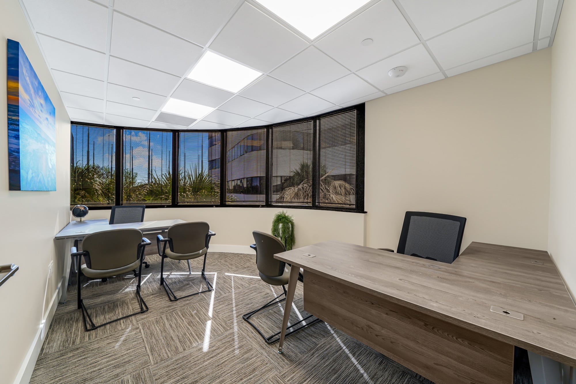 Furnished private office suite at W Executive Suites West Palm Beach