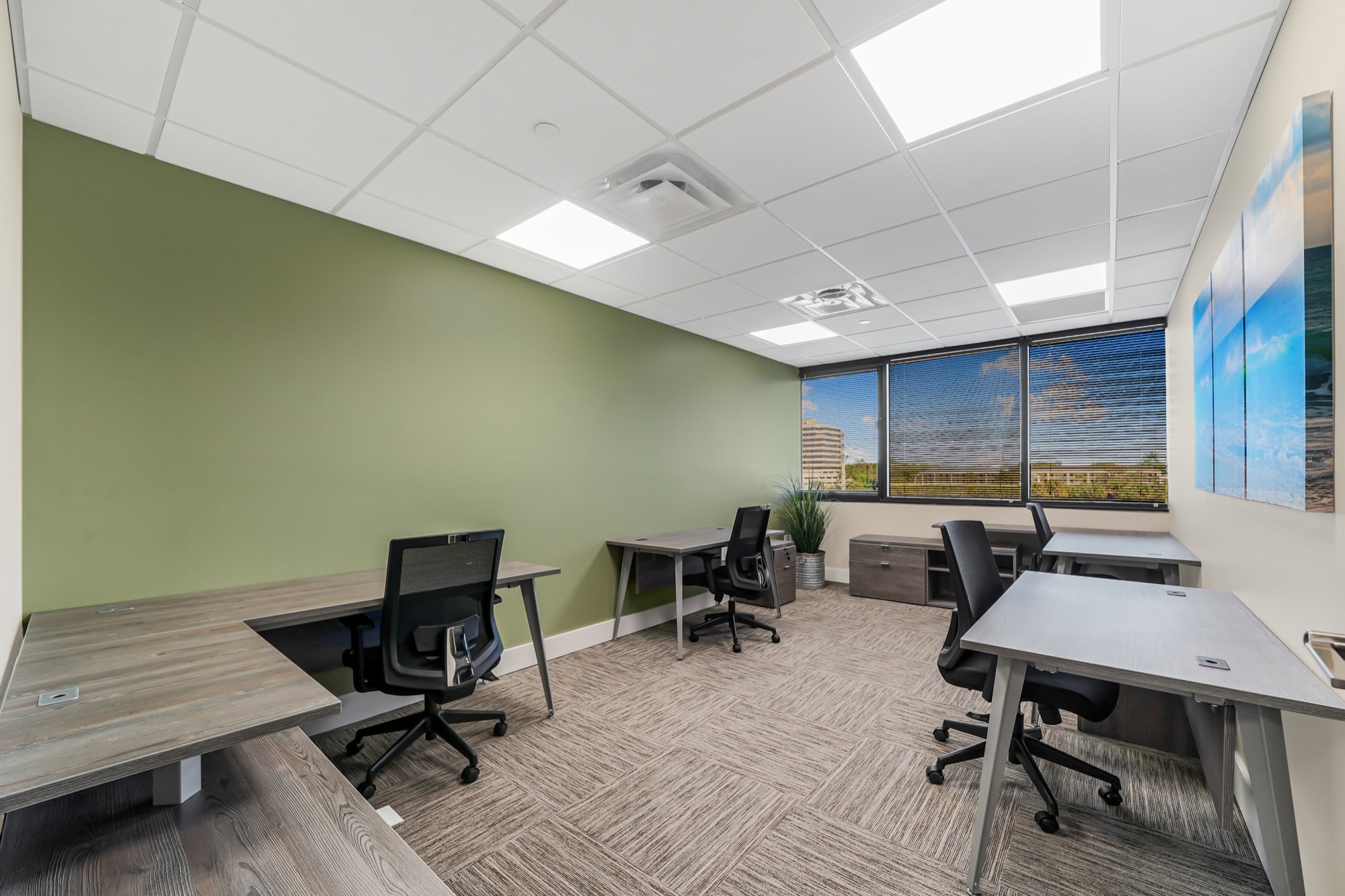 Furnished private office suite at W Executive Suites West Palm Beach