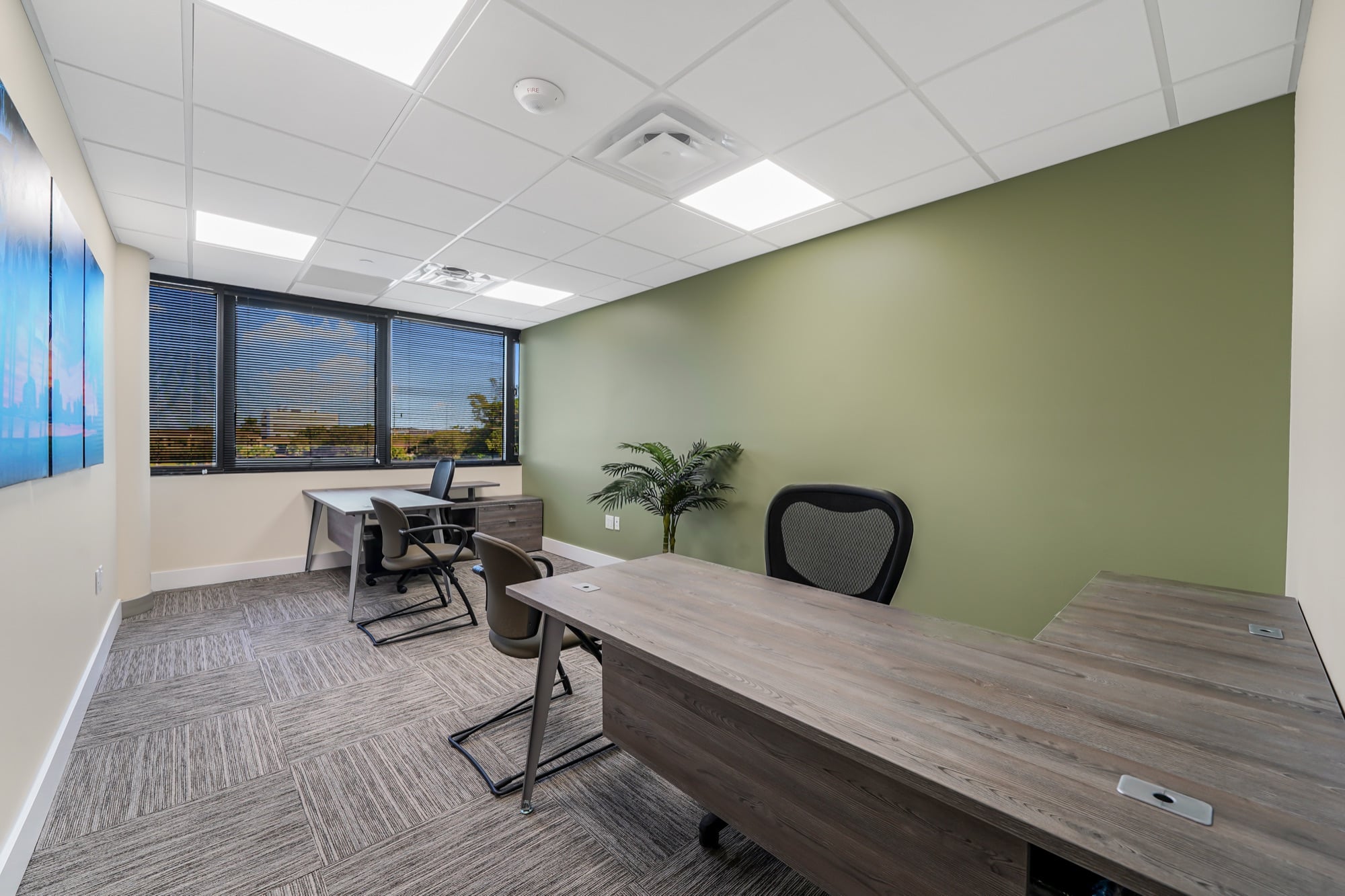Furnished private office suite at W Executive Suites West Palm Beach