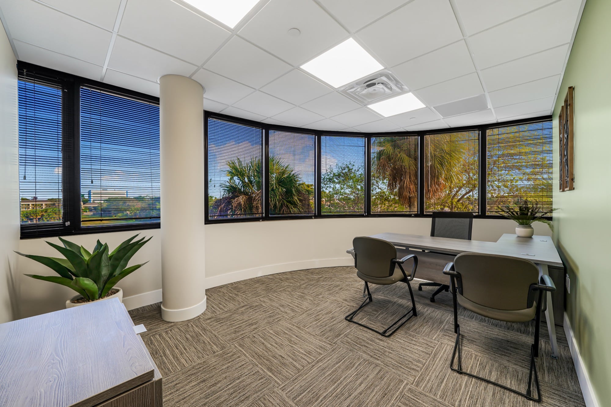 Furnished private office suite at W Executive Suites West Palm Beach