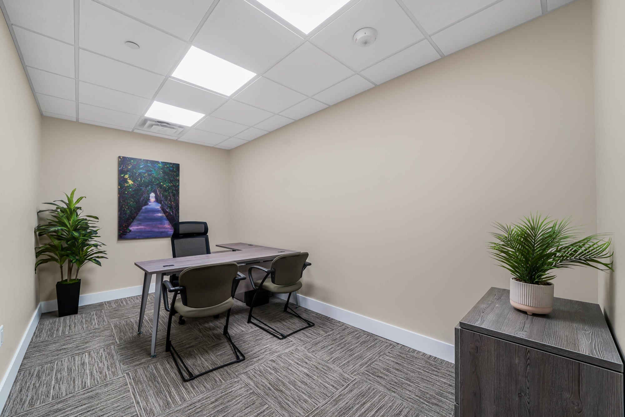 Furnished private office suite at W Executive Suites West Palm Beach