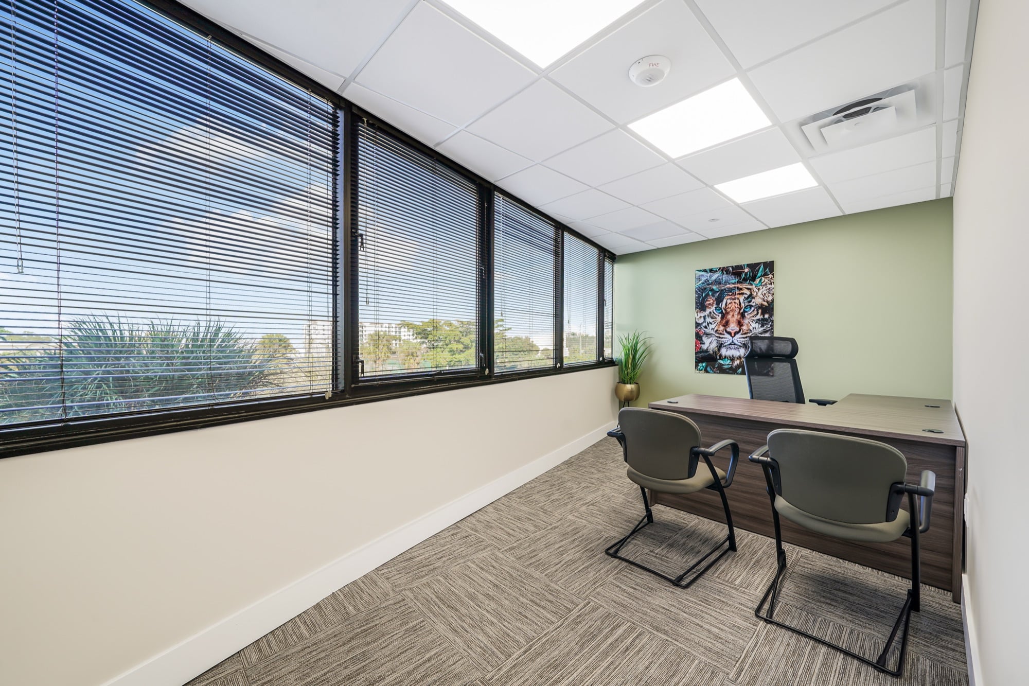 Furnished private office suite at W Executive Suites West Palm Beach