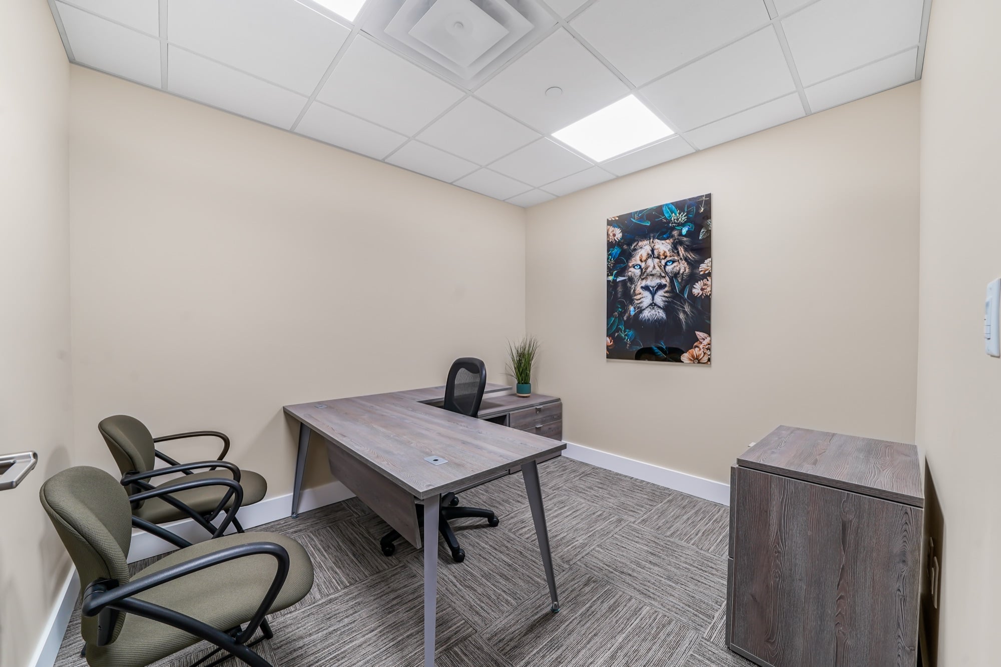 Furnished private office suite at W Executive Suites West Palm Beach